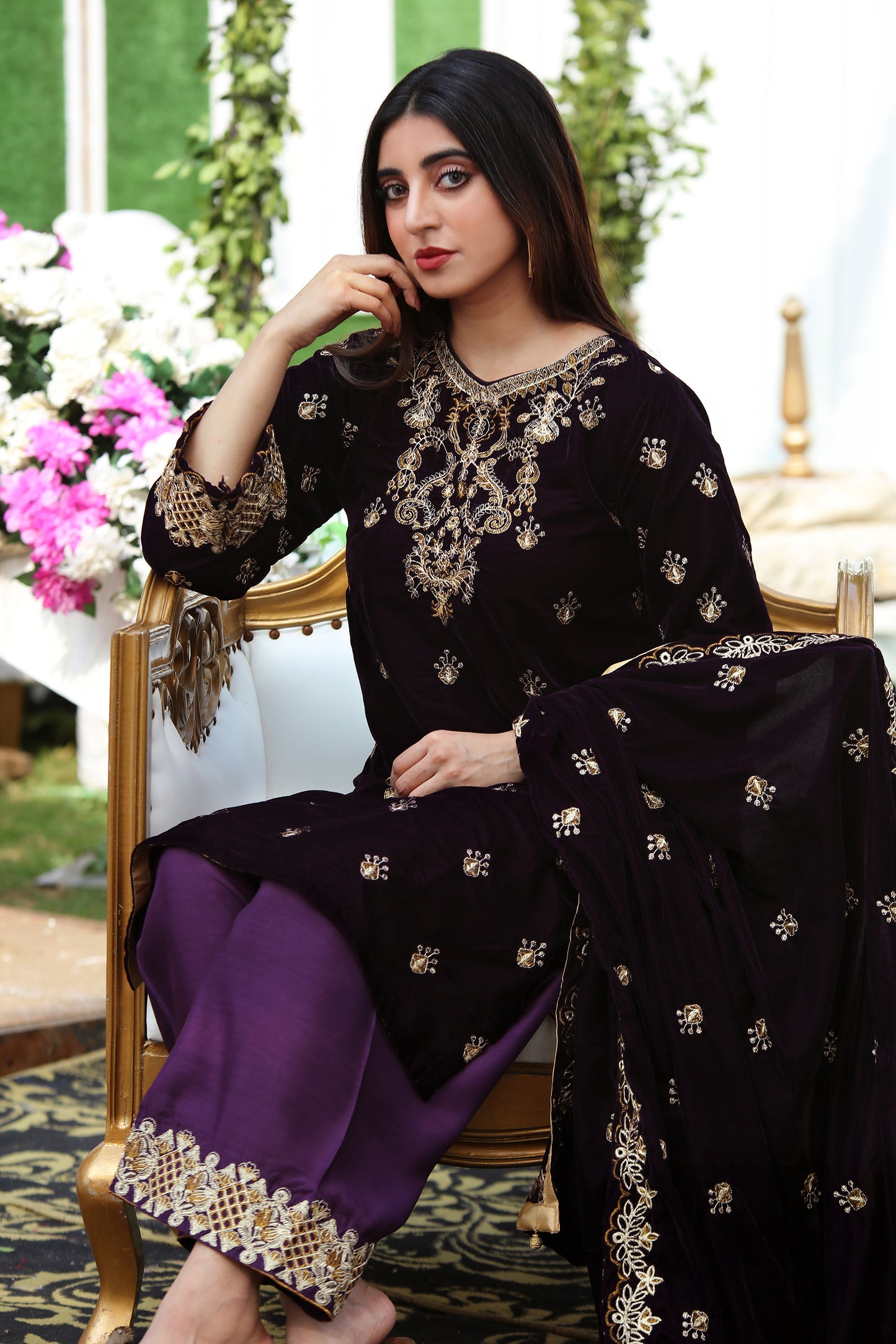 Nasreen - 3PC Velvet