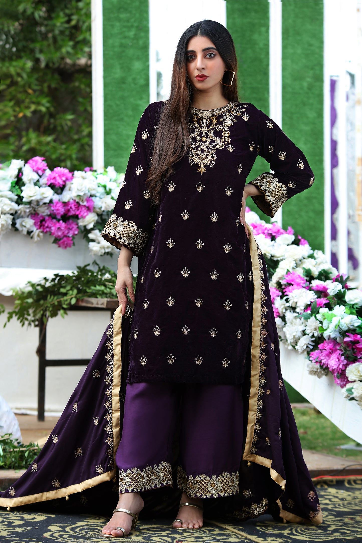 Nasreen - 3PC Velvet